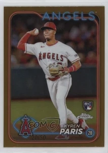 2024 Topps cromo oro refractor/50 Kyren Paris #151 novato radiocontrol - Imagen 1 de 3