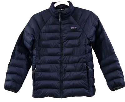 Patagonia Plumón Suéter Abrigo Puffer Chaqueta RN:51884 Azul Marino Jóvenes Niños Talla L 12 Foto 1 de 4
