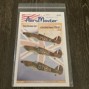 Modellflugzeug Aufkleber: Early Hurricane Aces 48-665 - Bild 1 von 4