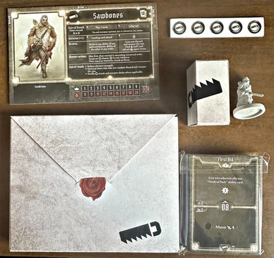 Human Sawbones Gloomhaven Game Character Tuck Box Cards Tokens And Miniature - Image 1 of 2
