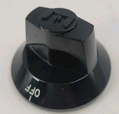 Perilla de estufa Wolf Range negra KIP 5B77 OFF HIGH Foto 1 de 3