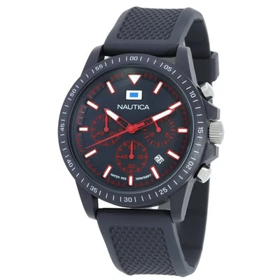 Reloj para hombre Nautica cronógrafo cuarzo esfera azul NAPNOS4S2 Foto 1 de 3