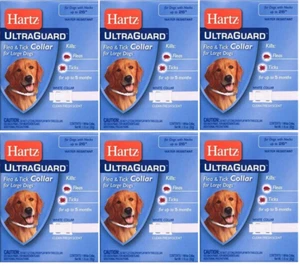 Hartz UltraGuard Flea & Tick Collar for Large Dogs (6 Pack)