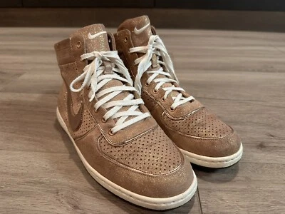 Nike Air Scandal 330238-991 Gold Metallic Mid Sneakers Women’s Shoes Sz 10 - Image 1 of 4