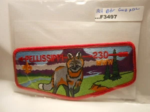 PELLISSIPPI LODGE 230RED BDR GOLD FDL F3497 - Picture 1 of 1