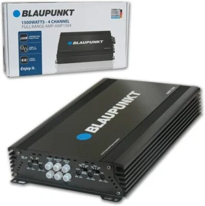 BLAUPUNKT AMP1404 CAR AUDIO 4-CHANNEL AMPLIFIER 1500 WATTS MAX PEAK POWER I NEW - Picture 1 of 9