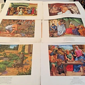 Rare Set of the “History ofPharmacy” Window Posters, from the 1950’s (Set 1) - Picture 1 of 10