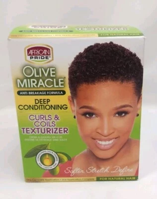 African Pride Olive Miracle Curls & Coils Texturizer Contains Aloe Vera, Castor - Image 1 of 4