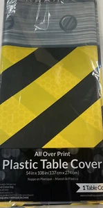 Construction Birthday Tablecover Plastic 54 X 108” - Picture 1 of 2