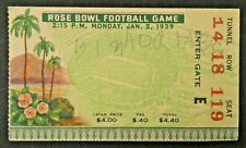 1939 Rose Bowl Football Ticket