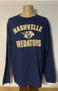 Fanatics Nashville Predators Long Sleeve Shirt Mens Size XL NWT - Picture 1 of 3