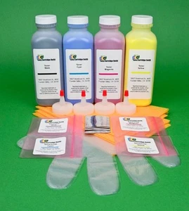 HP CE400X CE401A CE402A CE403A Four Color Toner Refill Kit with Chips. - Picture 1 of 1