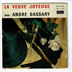 André Dassary Vinyl 45 RPM La Veuve Joyeuse - Entry Of Danilo - Final - Vega - Picture 1 of 3