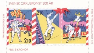Suecia 1987 Yvert SS 15 Circus Slania MNH - Imagen 1 de 1