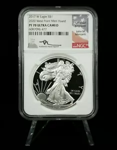 2017-W Silver Eagle NGC PF 70 UCam 2020 West Point Mint Hoard John Mercanti 389 - Picture 1 of 2
