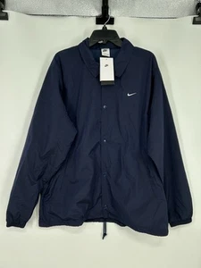 Nike Sportswear Coaches Snap Up Jacket DQ5005-410 Authentic Navy Blue Large - Picture 1 of 8