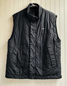 Lacoste Puffer Vest Men's US Size L Down Filled France 54/6 Black Buttons - Picture 1 of 9