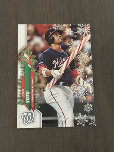 2020 Holiday WalMart Mega Box Short Print Variations JUAN SOTO (Candy Cane Bat) - Bild 1 von 2