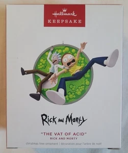 Hallmark Keepsake Christmas Tree Ornament Rick & Morty The Vat Of Acid 2024 New - Picture 1 of 6