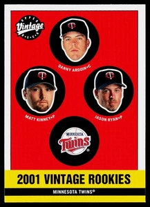 2001 Upper Deck Vintage Danny Ardoin - Matt Kinney - Jason Ryan #352 *RC* Twins - Picture 1 of 2