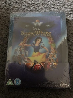 DISNEY SNOW WHITE AND THE SEVEN DWARFS STEELBOOK BLU RAY NEW LENTICULAR NEW - Image 1 of 2