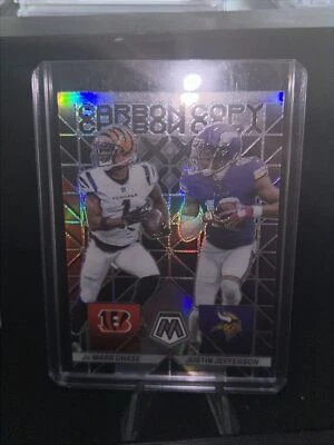 Ja’marr Chase and Justin Jefferson Mosaic Silver 2023 - Image 1 of 3