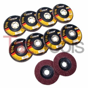 10 PC 4-1/2"x7/8" 36 GRIT Flap Disc Angle Grinding Sanding Wheels Aluminum Oxide - Picture 1 of 3