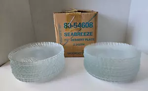 Arcoroc SEABREEZE Swirl Dessert/Salad Plates Set of 24 Made In France 7 3/4” - Picture 1 of 8