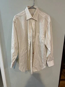 Ermenegildo Zegna Couture Herren Kleid Shirt 42 Größe 16 1/2 gestreift italienisch - Bild 1 von 8