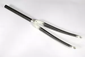 Rossin Road Bicycle Fork 700C 1-1/8" Racing Threadless Carbon 538 grams NOS - Picture 1 of 12