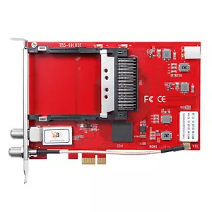 TBS6910se DVB-S2X scheda sintonizzatore TV digitale doppio sintonizzatore CI PCIe per IPTV - Foto 1 di 6