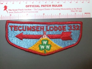 Boy Scout OA 332 Tecumseh flap 0942DD - Foto 1 di 1