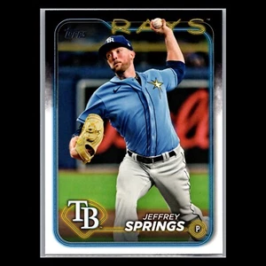 2024 Topps Update Series - #US74 Jeffrey Springs - Tampa Bay Rays - Picture 1 of 2