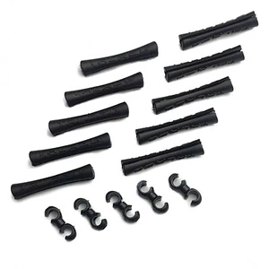10 x Fahrrad Fahrrad Außenkabel Rahmenschutz MTB Straße 5 x Kabelclips Rassel - Bild 1 von 6