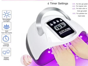 SUN X11/10 MAX Nail Lamp Dryer with 66 LED UV Lamp for Gel Nail Polish - Picture 1 of 6