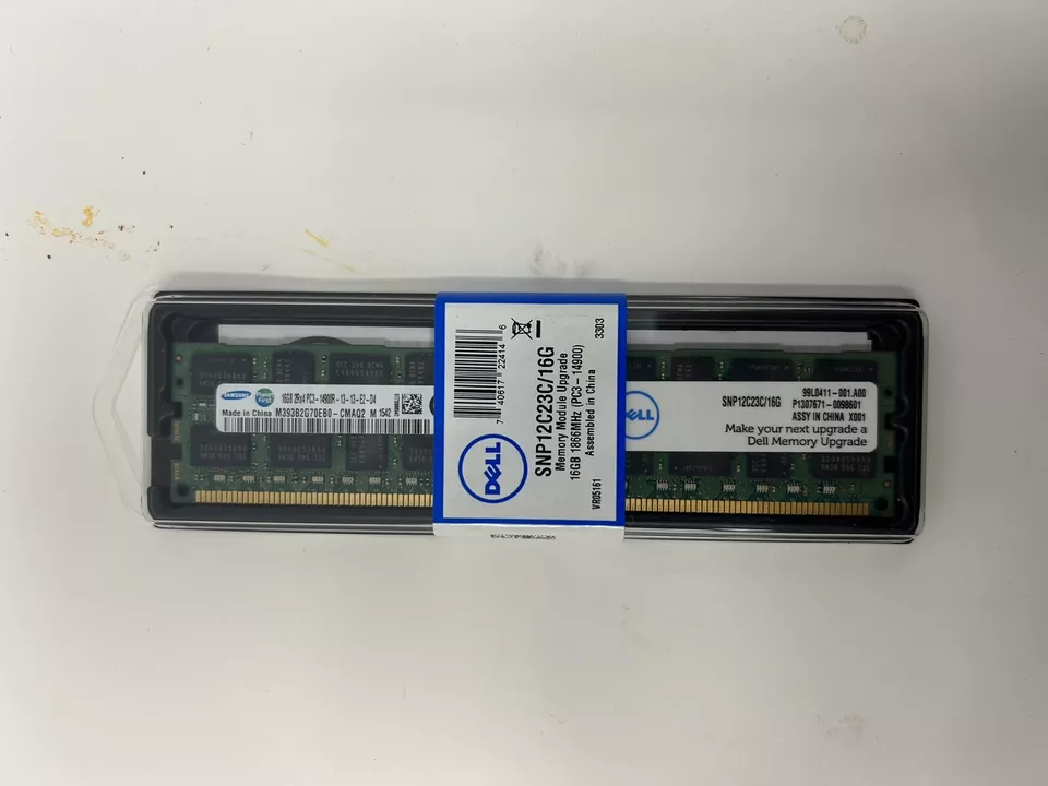 Samsung 16GB 2Rx4 PC3-14900R M393B2G70EB0-CMAQ2 Dell SNP12C23C/16G DDR3 RAM ECC - Image 1 of 4