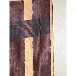 Long Scarf Unique Geometric Neutrals Rectangular 53" Classic Womens Accessories - Picture 1 of 5