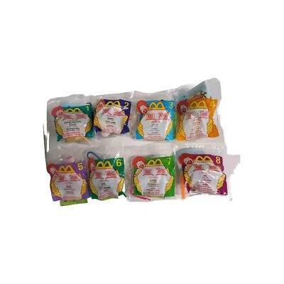 NEW In PKG Complete Set 8 Winnie The Pooh McDonalds Happy Meal Toys Unopened  - Image 1 of 4