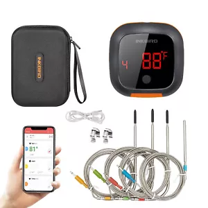 Digitales Bluetooth Bratenthermometer IBT-4XS Sonde Tragetasche BBQ Küche APP CF - Bild 1 von 12