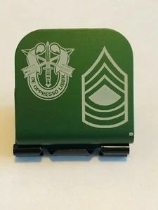 US ARMY SF Crest With MST SGT Stripes Laser Etched Aluminum HatClip Brim-it - Bild 1 von 9