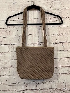 The Sak Crochet Knitted Beige Tan Hobo Handbag Purse Shoulder Crossbody Bag - Picture 1 of 7