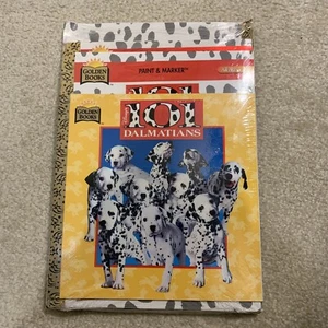 Disney 101 Dalmatians Golden Book Pack Story Colouring Activity Stickers NEW - Foto 1 di 9