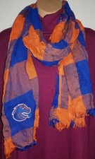 New * BOISE STATE UNIVERSITY BRONCOS * Womens OBLONG Scarf * NCAA * NWT GO TEAM!