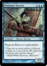 ^MTG Tenth 10th Edition - Phantom Warrior (x2) NM
