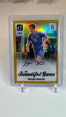 2023-24 Donruss Soccer Giorgio Scalvini #BG-GS Beautiful Game Auto Gold /10 - Image 1 of 2