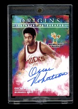 2021-22 Origins Legendary Autographs Oscar Robertson On Card Auto Red /25 HOF