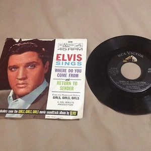Elvis Presley Return To Sender 45 PS Picture Sleeve RCA 47-8100 - Bild 1 von 2