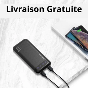 Batterie Externe 10000mAh Chargeur Portable 2 Sorties USB 2,4 A et Entrée USB C - Photo 1 sur 4
