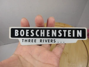 vintage Boeschenstein Three Rivers... Michigan auto car dealership decal sticker - Picture 1 of 2