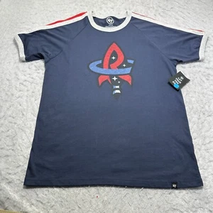 '47 Brand Rocket City Trash Pandas T-Shirt Blau Kurzarm Crew Herren Größe M - Bild 1 von 14